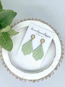 Lynlee Mint Green Clay earrings