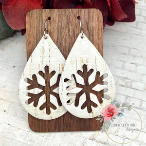 Snowflake earrings
