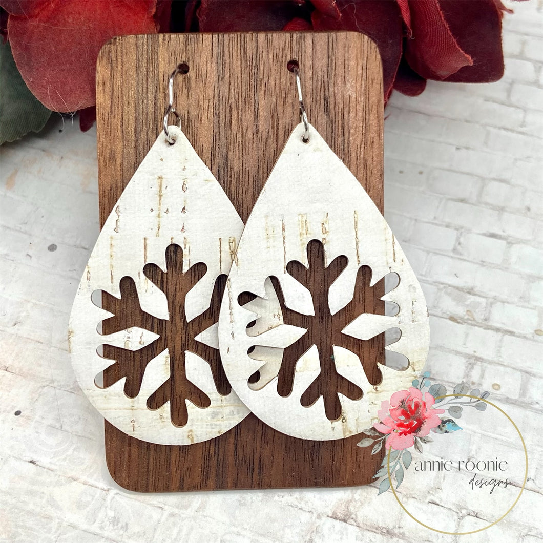 Snowflake earrings