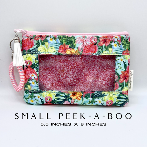 Flamingos in Paradise Peek-a-boo Splash bag