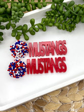 Load image into Gallery viewer, Mustangs Team Spirit earrings