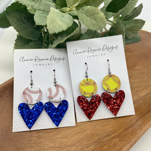 Baseball/Softball Love earrings