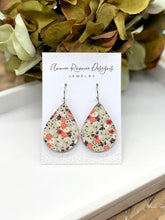 Load image into Gallery viewer, Fall Printed Wooden Teardrop earrings