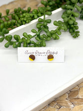 Load image into Gallery viewer, Acrylic &amp; Wood Stud Earrings