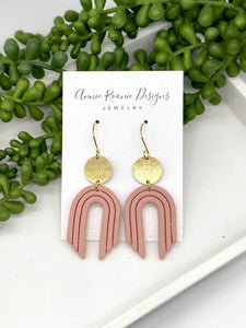 Rainbow Clay earrings