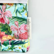 Load image into Gallery viewer, Flamingos in Paradise Double Zipper Splash bag