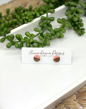 Load image into Gallery viewer, Acrylic &amp; Wood Stud Earrings