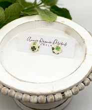 Load image into Gallery viewer, Shamrock Clay stud earrings
