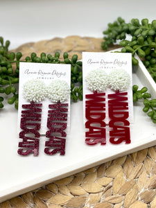 Wildcats Team Spirit earrings