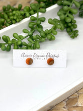 Load image into Gallery viewer, Acrylic &amp; Wood Stud Earrings