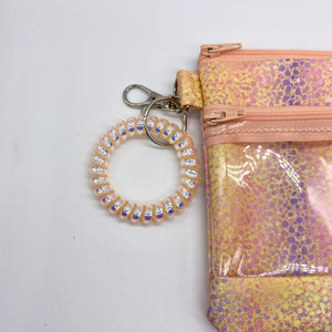 Shimmery Sunset Double Zipper Splash bag